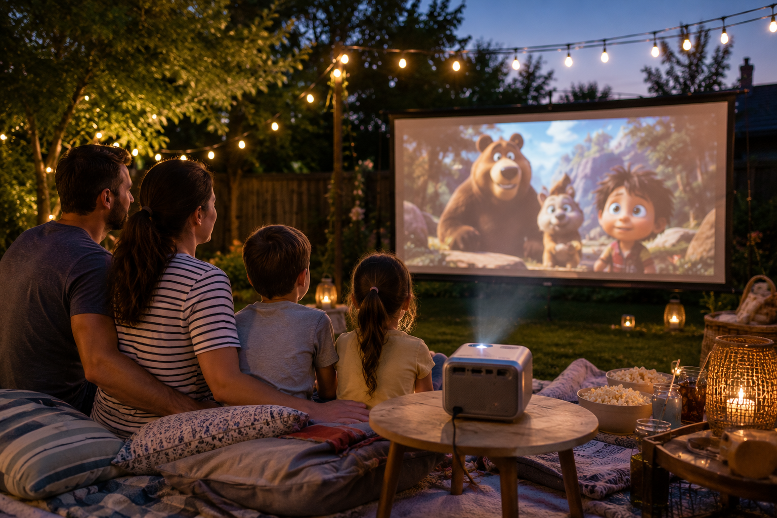 LJYT 1080P FHD Protable Mini Projector